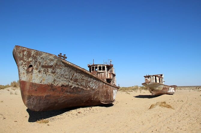 Daytrip from Khiva to Aral Sea Cemetery of Ships. All in one - Food, tickets, and the real price