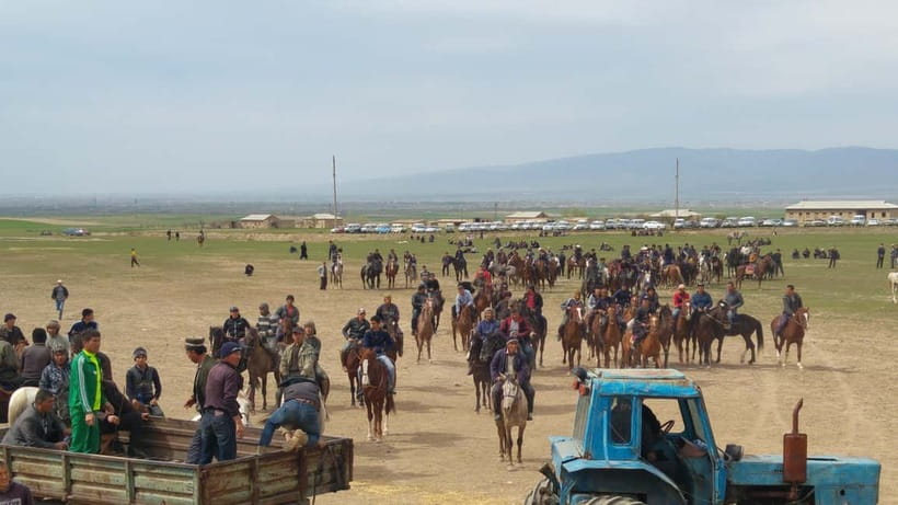 Samarkand: Uloq-Kopkari (Buzkashi) Game Day Tour - Registan Square gives the day a second mood
