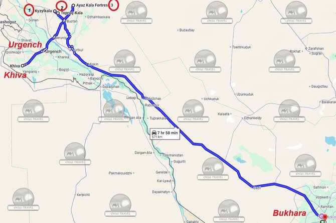 Transfer from Khiva to Bukhara by Fortresses - Physical effort, weather, and what to bring